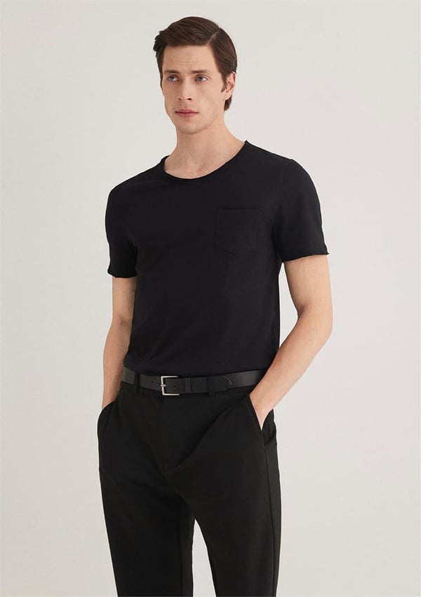 Mavi BASiC TİŞÖRT Siyah Siyah Erkek T-Shirt