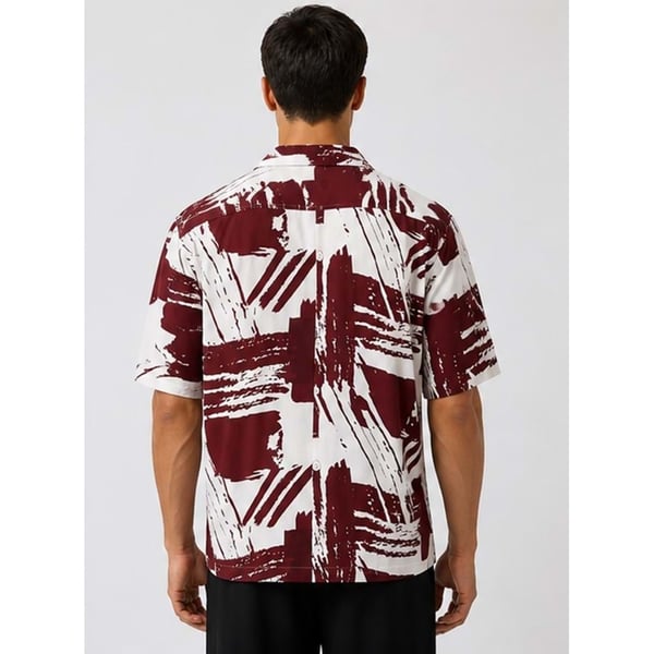 Mavi BASKILI GÖMLEK Tawny Port Print Bordo Erkek Gömlek