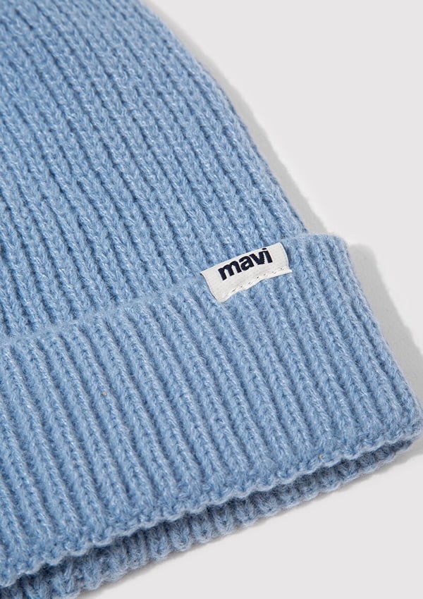 Mavi BERE Pastel Blue Lacivert Kadın Bere