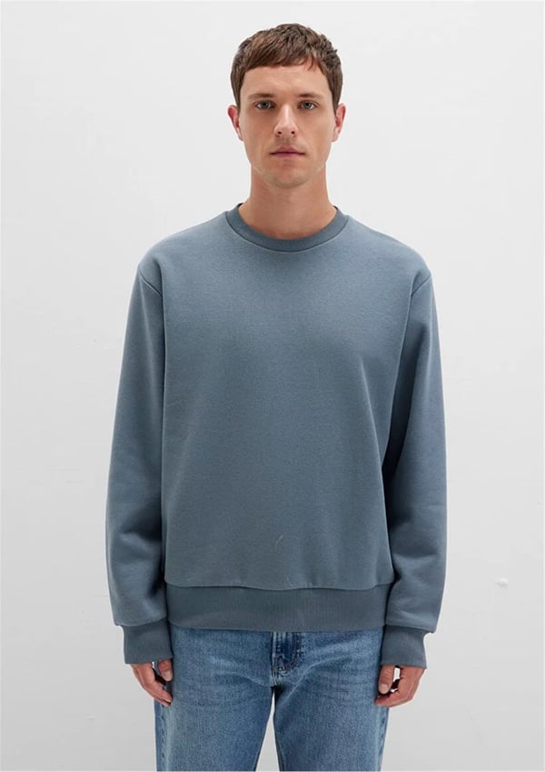 Mavi BiSiKLET YAKA SWEATSHiRT Firtina Gri Gri Erkek Sweatshirt