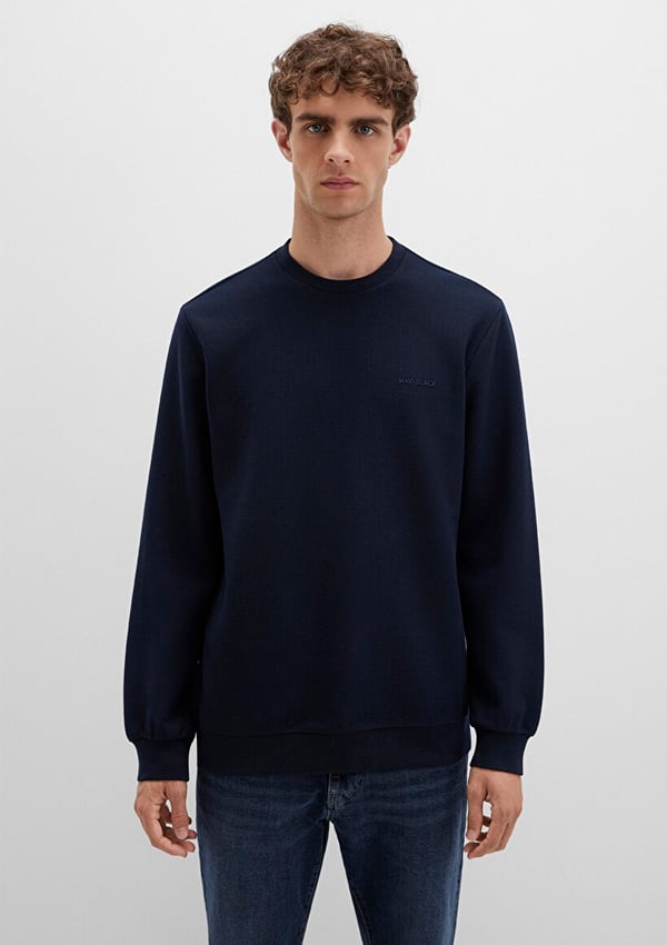 Mavi BiSiKLET YAKA SWEATSHiRT Safir Lavicert Lacivert Erkek Sweatshirt