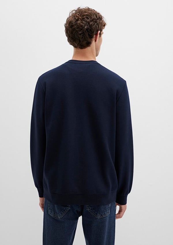 Mavi BiSiKLET YAKA SWEATSHiRT Safir Lavicert Lacivert Erkek Sweatshirt
