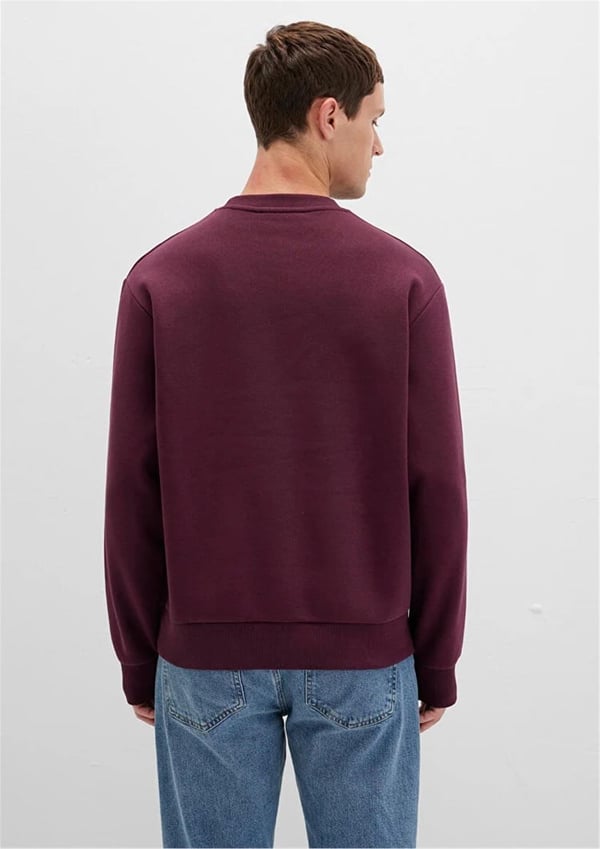 Mavi BiSiKLET YAKA SWEATSHiRT Sarap Bordo Bordo Erkek Sweatshirt