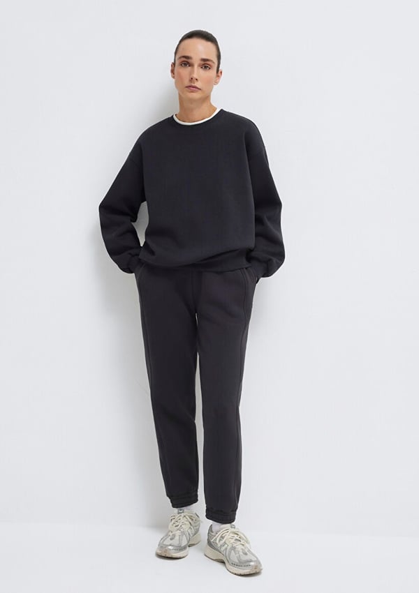 Mavi BiSiKLET YAKA SWEATSHiRT Siyah Siyah Kadın Sweatshirt