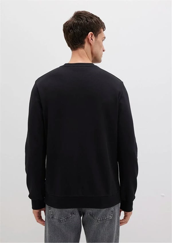 Mavi BİSİKLET YAKA SWEATSHIRT  Siyah Siyah Erkek Sweatshirt