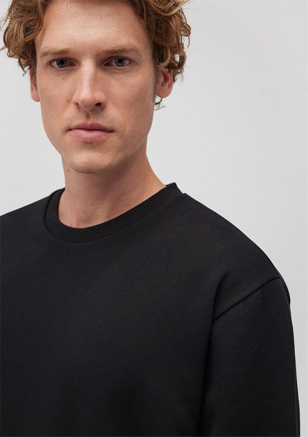 Mavi BiSiKLET YAKA SWEATSHiRT Siyah Siyah Erkek Sweatshirt