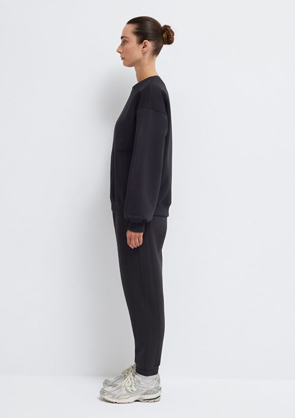 Mavi BiSiKLET YAKA SWEATSHiRT Siyah Siyah Kadın Sweatshirt