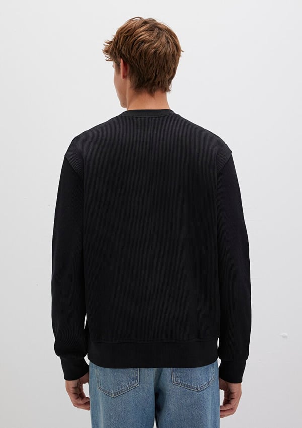 Mavi BiSiKLET YAKA SWEATSHiRT Siyah Siyah Erkek Sweatshirt