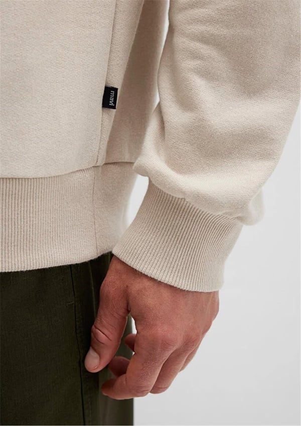 Mavi BiSiKLET YAKA SWEATSHiRT Soluk Toz Beji Bej Erkek Sweatshirt