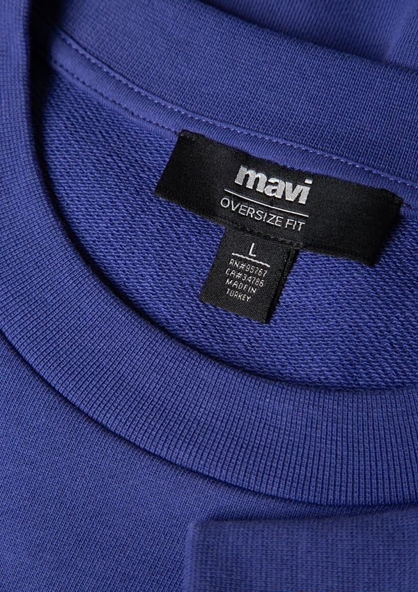 Mavi BiSiKLET YAKA SWEATSHiRT Tatli Lacivert Lacivert Erkek Sweatshirt
