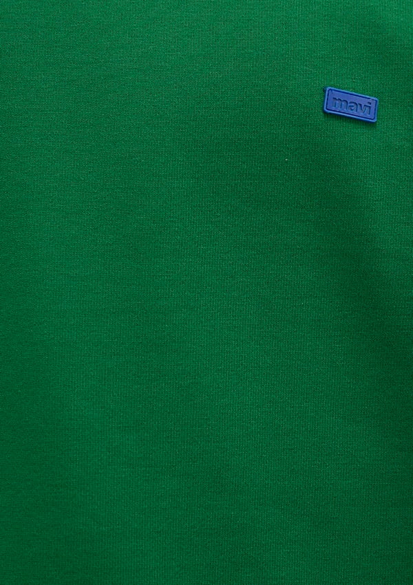 Mavi BiSiKLET YAKA SWEATSHiRT YeSil Yeşil Erkek Sweatshirt