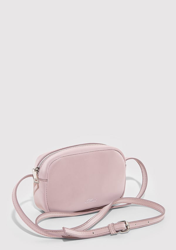 Mavi ÇAPRAZ ÇANTA Puslu Pembe Pembe Kadın Günlük Çanta