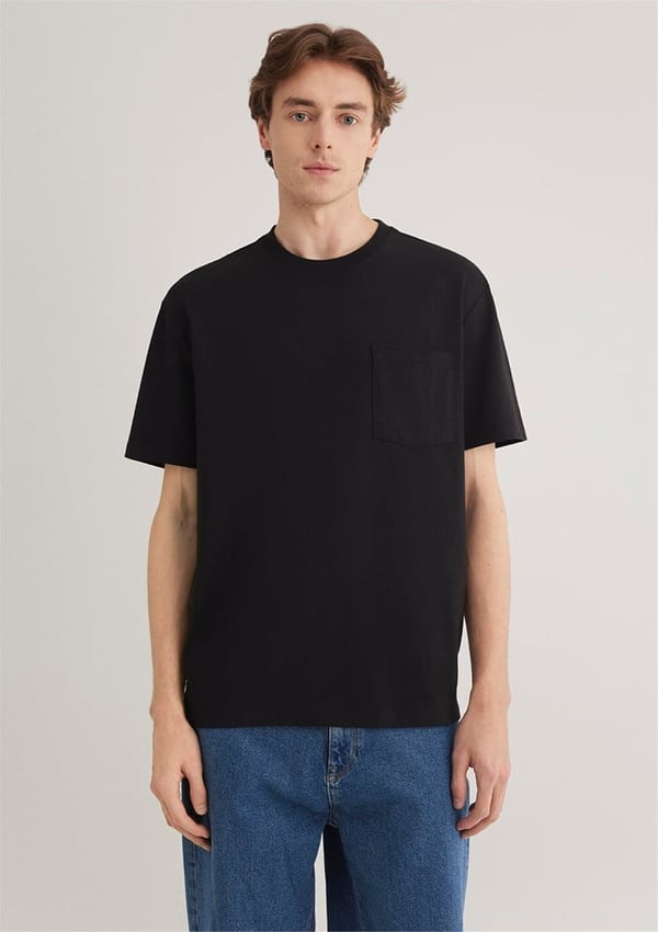 Mavi CEPLi TİŞÖRT Siyah Siyah Erkek T-Shirt