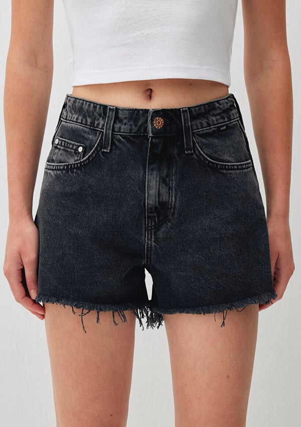 Mavi CHERRY Smoke Denim Antrasit Kadın Şort