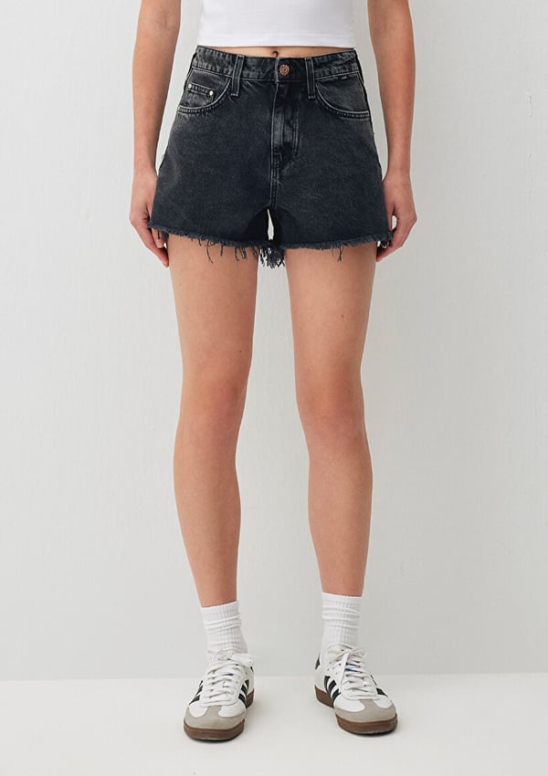 Mavi CHERRY Smoke Denim Antrasit Kadın Şort