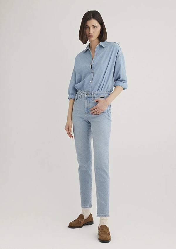 Mavi CINDY Lt Blue GOLD SHAPE Denim Kadın Kot Pantolon