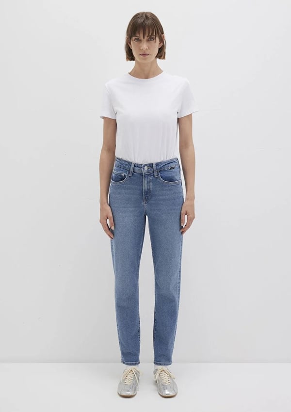 Mavi CINDY Mid Indigo Denim Denim Kadın Kot Pantolon