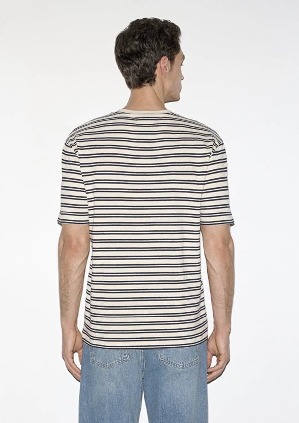 Mavi ÇİZGİLİ TİŞÖRT Gökyüzü Lacivert Lacivert Erkek T-Shirt