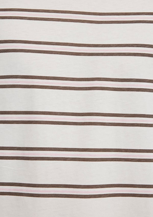 Mavi ÇİZGİLİ TİŞÖRT Vanilya Beyaz Beyaz Erkek T-Shirt