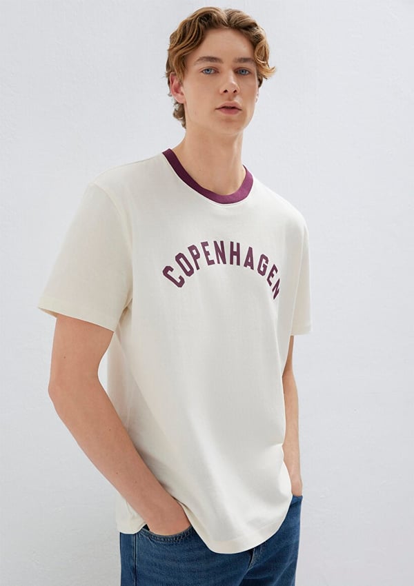 Mavi COPENHAGEN TİŞÖRT Vanilya Beyaz Beyaz Erkek T-Shirt
