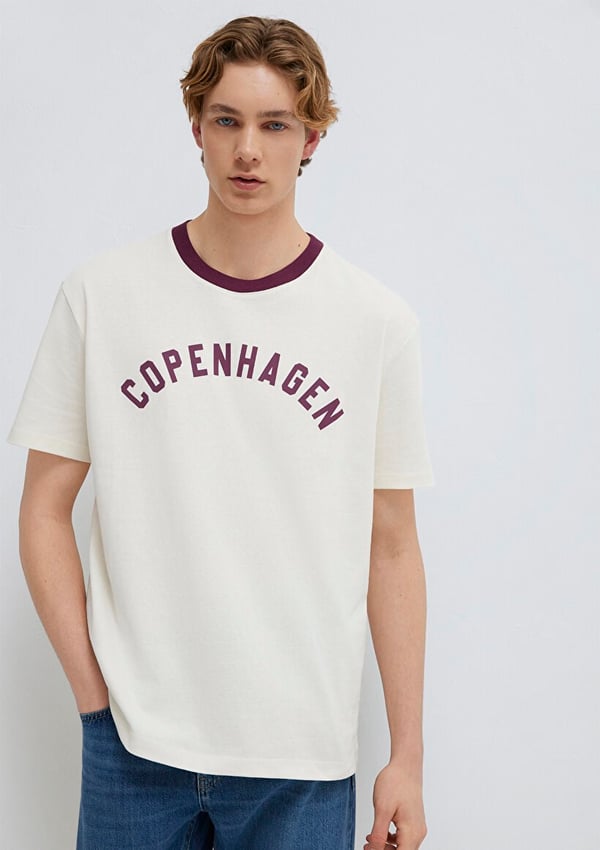 Mavi COPENHAGEN TİŞÖRT Vanilya Beyaz Beyaz Erkek T-Shirt