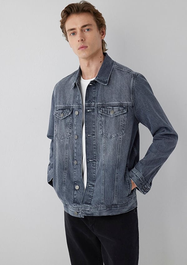 Mavi DRAKE Dolphin Grey Classic Denim Denim Erkek Ceket