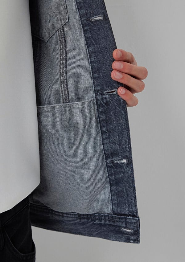 Mavi DRAKE Dolphin Grey Classic Denim Denim Erkek Ceket