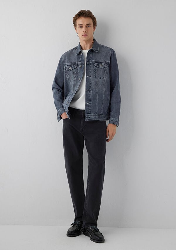 Mavi DRAKE Dolphin Grey Classic Denim Denim Erkek Ceket