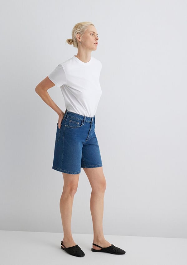 Mavi ELIANA Dark Blue Denim Denim Kadın Şort