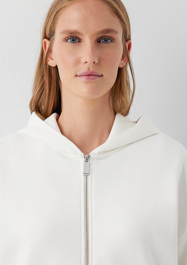 Mavi FERMUARLI BASIC SWEATSHIRT Toz Beyaz Kırık Beyaz Kadın Sweatshirt