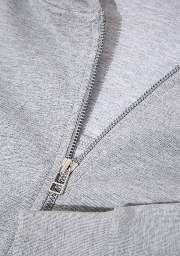 Mavi FERMUARLi KAPÜŞONLU SWEATSHiRT Gri Melan Gri Erkek Sweatshirt