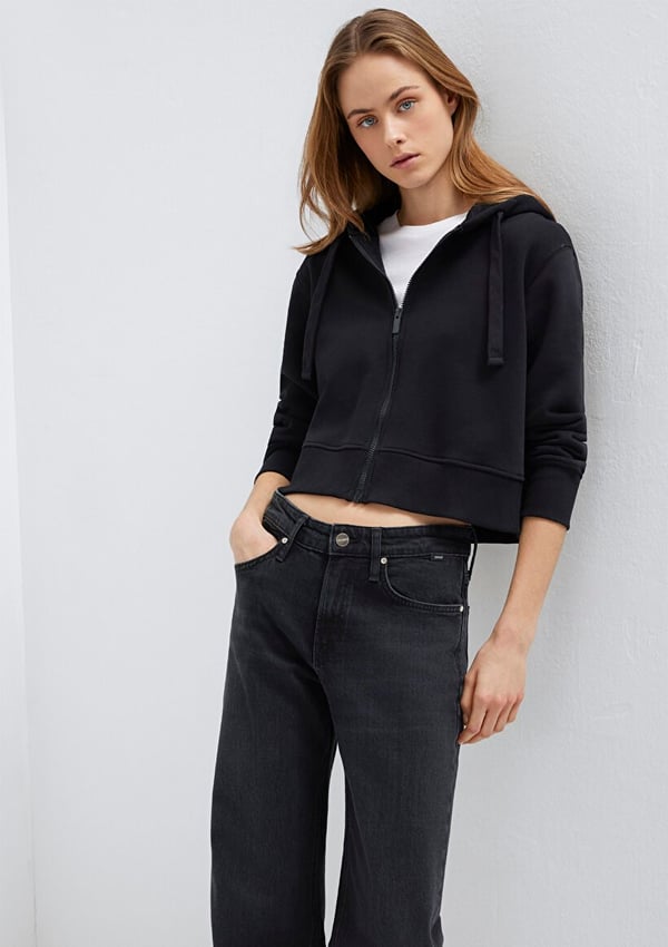 Mavi FERMUARLI SWEATSHIRT Siyah Siyah Kadın Sweatshirt