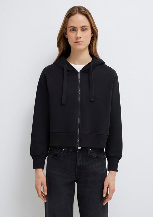 Mavi FERMUARLI SWEATSHIRT Siyah Siyah Kadın Sweatshirt