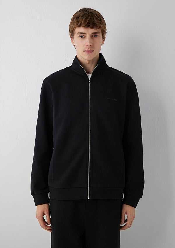 Mavi FULL ZIP SWEATSHIRT Siyah Siyah Erkek Sweatshirt