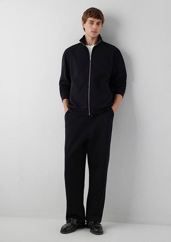 Mavi FULL ZIP SWEATSHIRT Siyah Siyah Erkek Sweatshirt