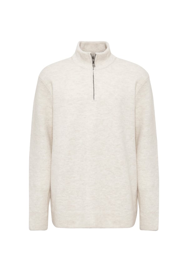 Mavi HALF ZiP KAZAK Beige Melange Bej Erkek Kazak