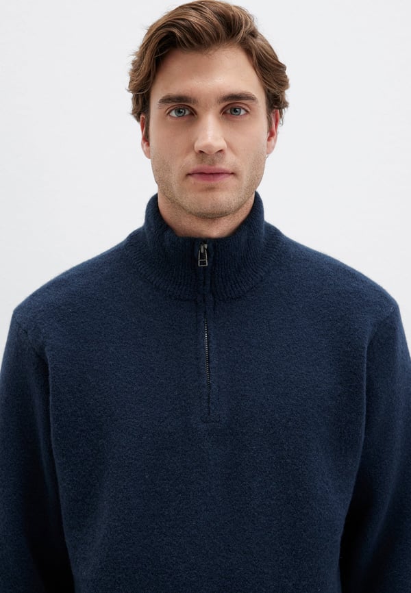 Mavi HALF ZiP KAZAK Gece Lacivert Lacivert Erkek Kazak