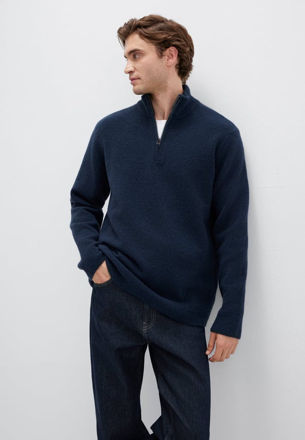 Mavi HALF ZiP KAZAK Gece Lacivert Lacivert Erkek Kazak