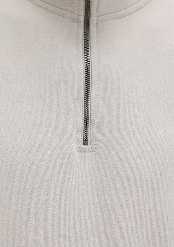 Mavi HALF ZiP SWEATSHiRT Acik Gri Gri Erkek Sweatshirt