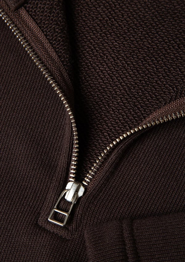 Mavi HALF ZiP SWEATSHiRT Ganache Kahverengi Erkek Sweatshirt