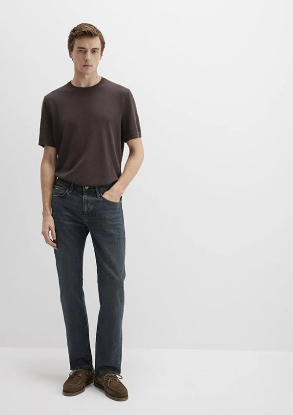 Mavi HUNTER Dark Brown Shaded Mavi Black Denim Erkek Kot Pantolon