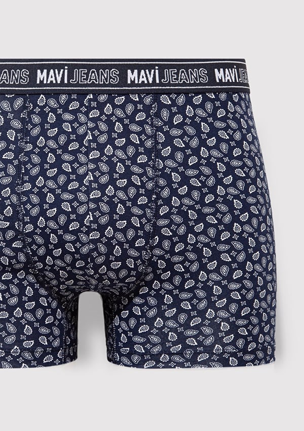 Mavi İÇ ÇAMAŞIRI Koyu Lacivert Lacivert Erkek Boxer