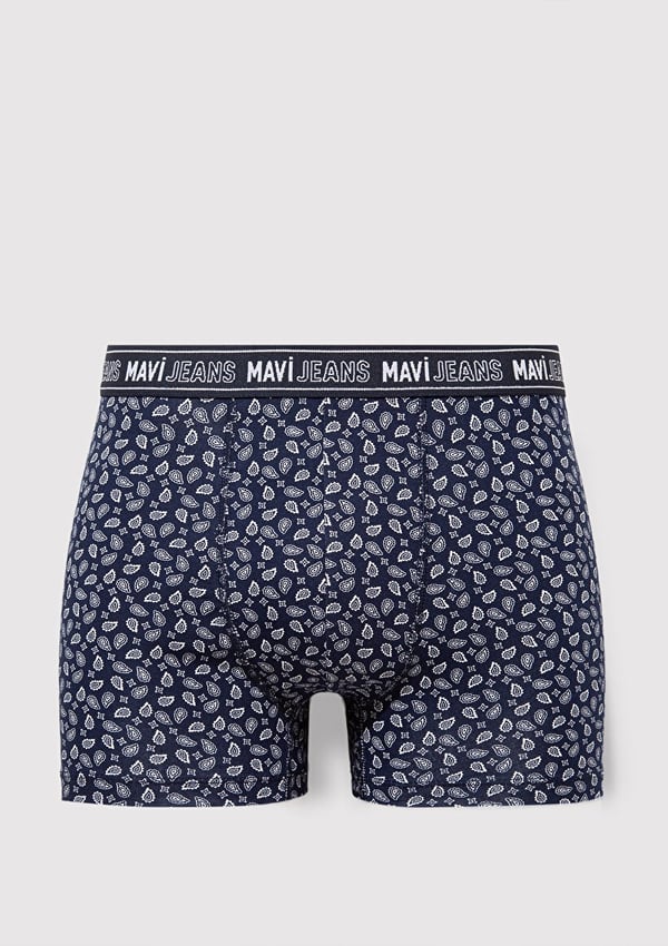 Mavi İÇ ÇAMAŞIRI Koyu Lacivert Lacivert Erkek Boxer