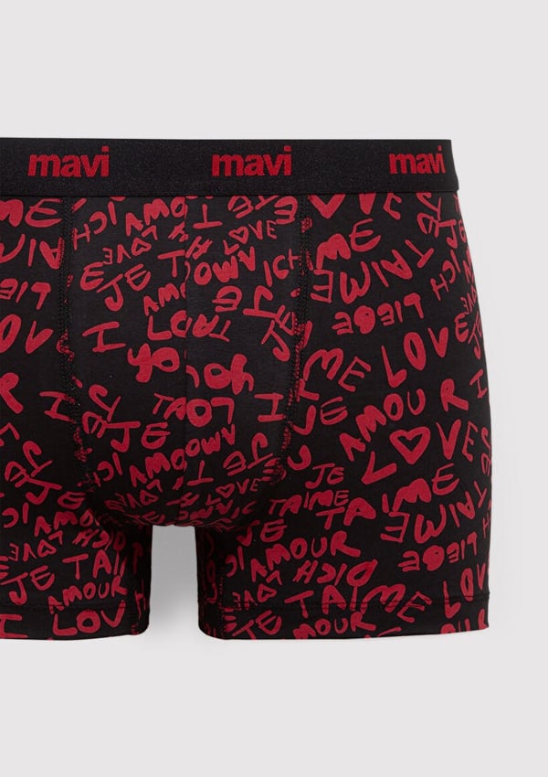 Mavi ic cAMASiRi Siyah Siyah Erkek Boxer
