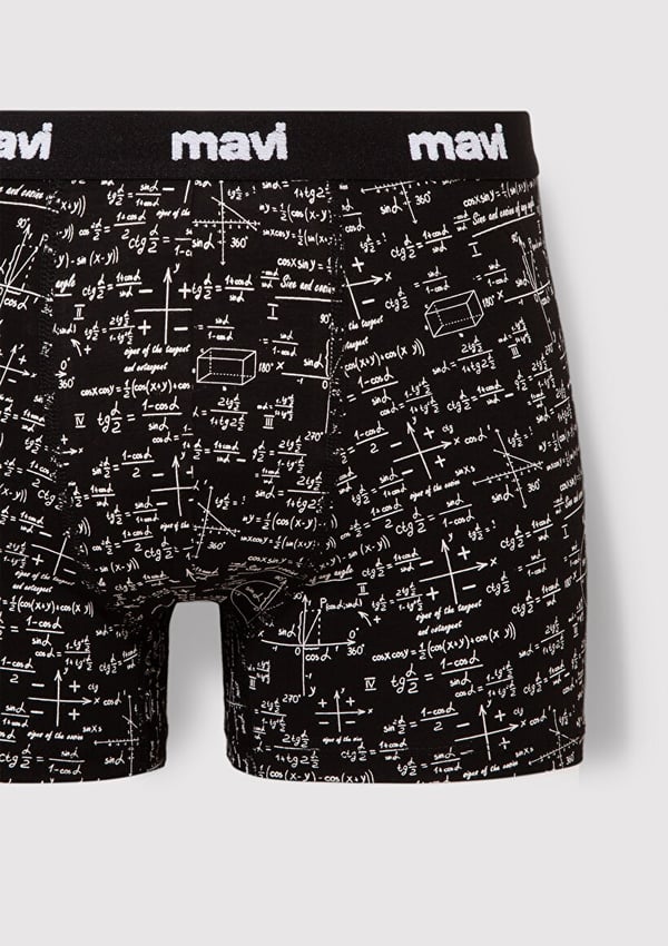Mavi İÇ ÇAMAŞIRI Siyah Siyah Erkek Boxer