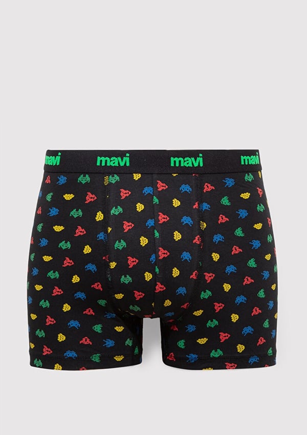 Mavi ic cAMASiRi Siyah Siyah Erkek Boxer