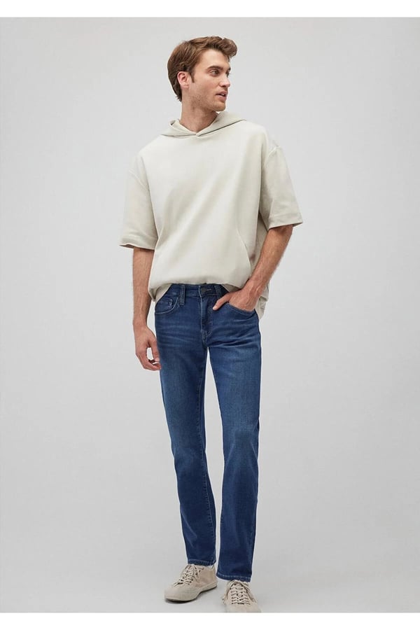 Mavi JAKE Dark Sky Blue Sporty Denim Erkek Kot Pantolon