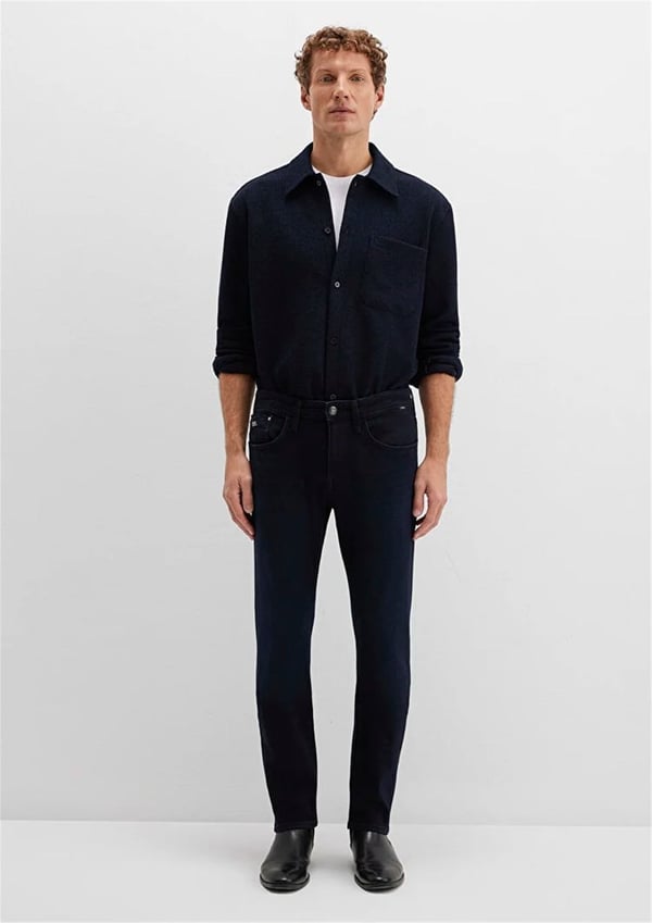 Mavi JAKE Deep Midnight Lux Black Siyah Erkek Kot Pantolon