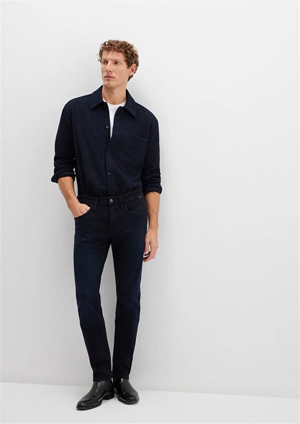 Mavi JAKE Deep Midnight Lux Black Siyah Erkek Kot Pantolon