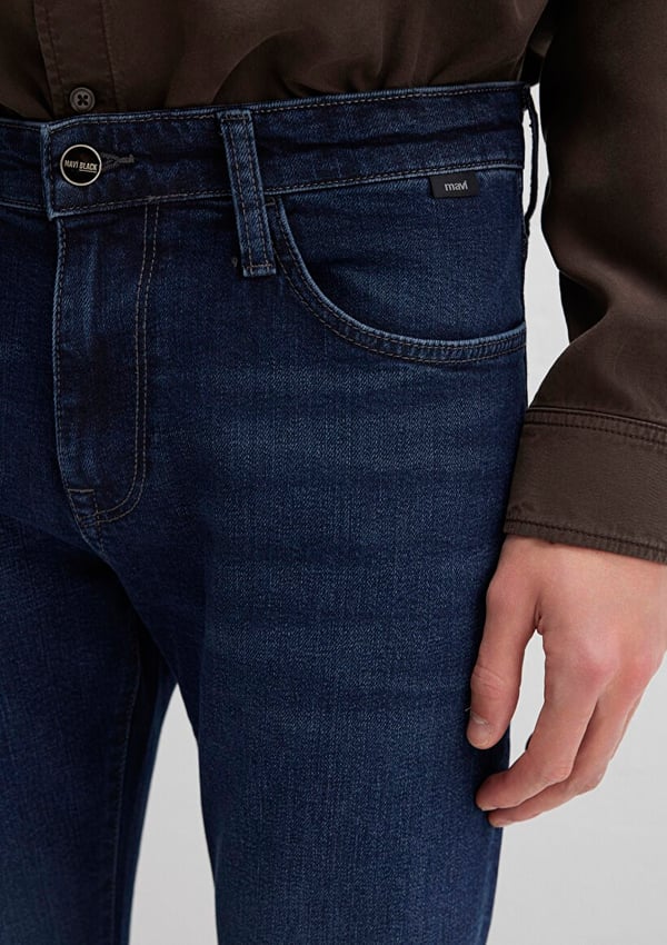 Mavi JAKE Dusty Midnight Mavi Black Denim Erkek Kot Pantolon